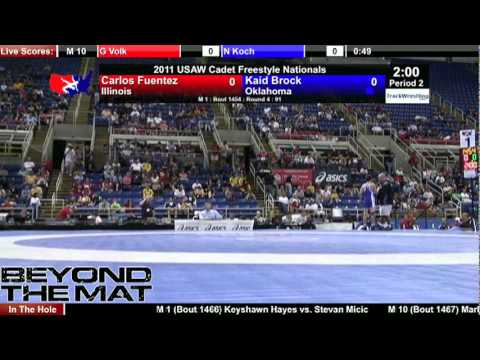 Cadet Freestyle 91 - Kaid Brock (OK) vs. Carlos Fuentes (IL)