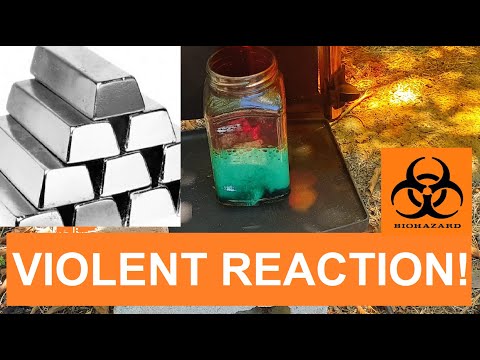 Dissolving Silver | Crazy Chemical Reaction | Nitric Acid and Silver