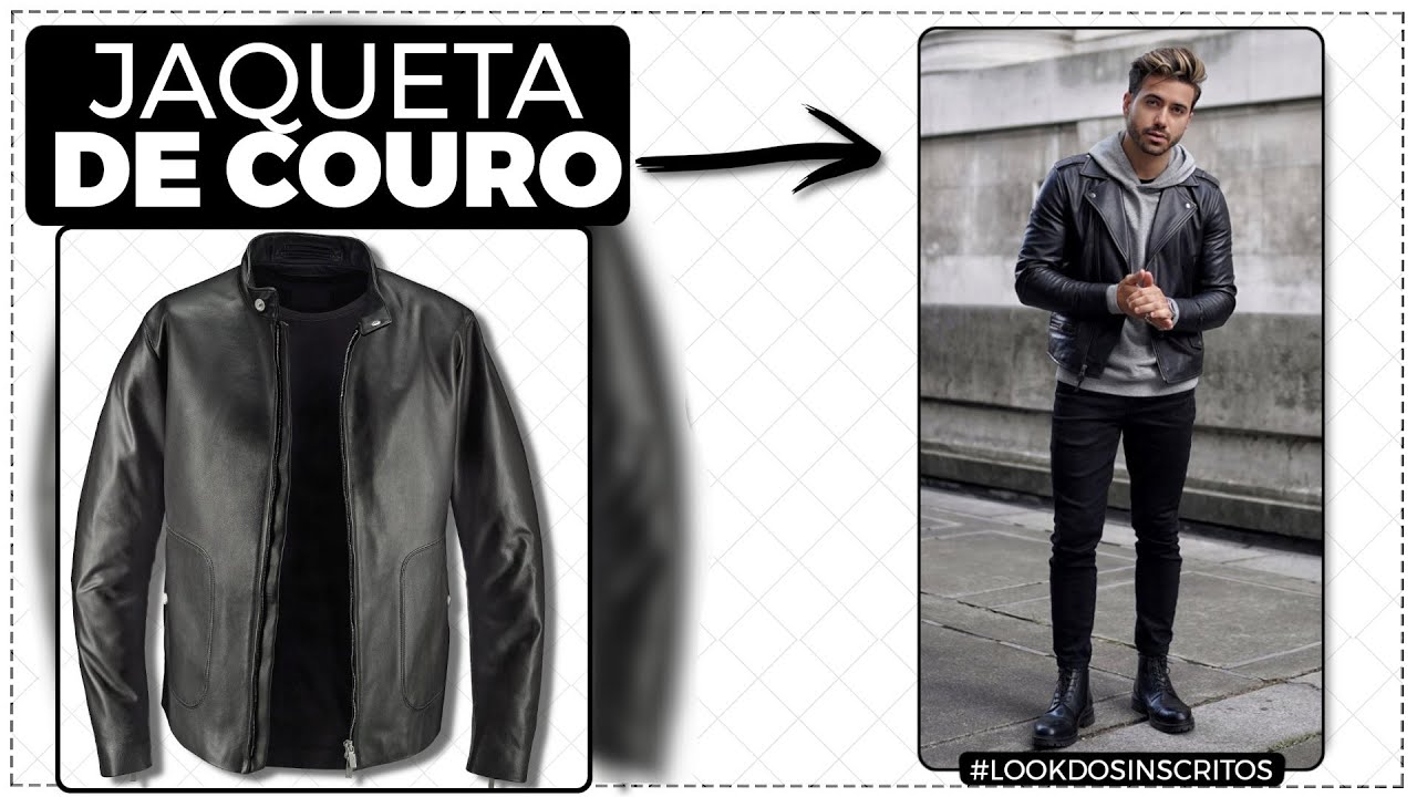 Use JAQUETA DE COURO assim que não tem erro! | #lookdosinscritos