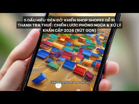 5 Dấu Hiệu 'Đèn Đỏ' Khiến Shop Shopee Dễ Bị Thanh Tra Thuế: Chiến Lược Phòng Ngừa ... [Tóm Tắt]