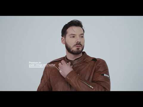 SHIMA Hunter+ Brown - Leather Motorcycle Jacket