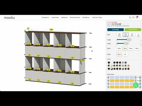 Movêu Online Configurator powered by ShapeDiver