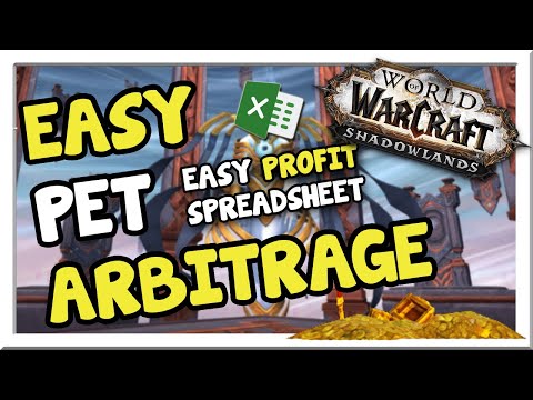 Make A Million Gold Flipping Pets Cross Realm! Spreadsheet! | Shadowlands | WoW Gold Making Guide
