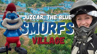 Visiting Júzcar,  Spain’s Blue SMURFS Village on a BMW1250GS [S2-E3]