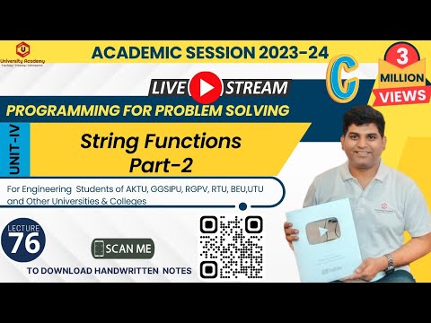 Pps76 C Language Strcat Function String Concatenation String Library Function