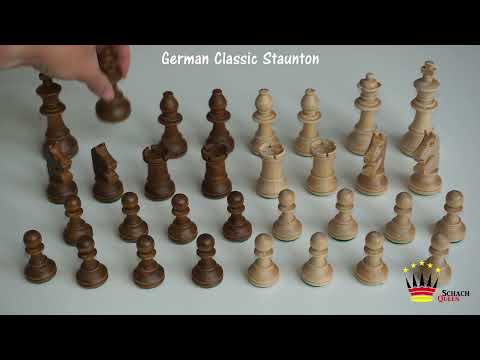 Шахітні фігури дерев'яні SсhachQueen німецький Стаунтон 95 мм (112886)