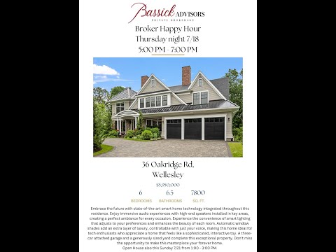 36 Oakridge Road Wellesley, MA Home for sale, Catherine Bassick, Bassick Advisors at Douglas Elliman