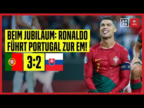 Zwei Mal Ronaldo! Portugal fährt zur EM: Portugal - Slowakei | UEFA European Qualifiers | DAZN