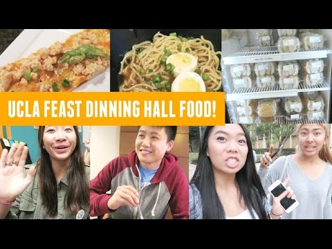 UCLA dinning hall food, friends & being late to class?