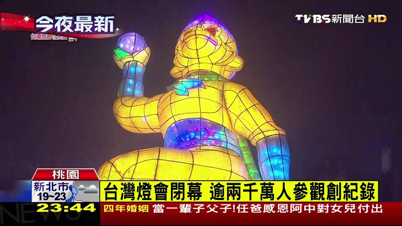 台灣燈會閉幕 逾2千萬人參觀創紀錄