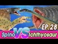 27 Spinosaurus VS Ichthyosaur Mosa Tylo Hydrothero Fighting Dinosaurs Collecta Cocostoy