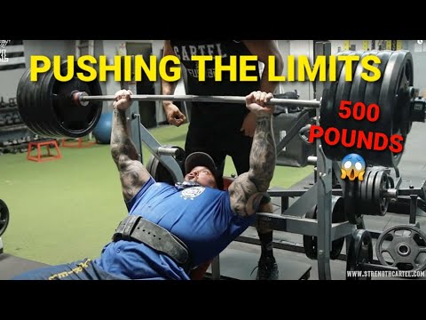PUSHING THE LIMITS - "INSANE" BENCHING 500 POUNDS WHILE LOSING WEIGHT