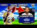 I Recreated CALVIN JOHNSON S Career In College Football 25 Road To Glory