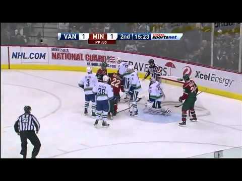 Vancouver Canucks @ Minnesota Wild Highlights 2/15/11