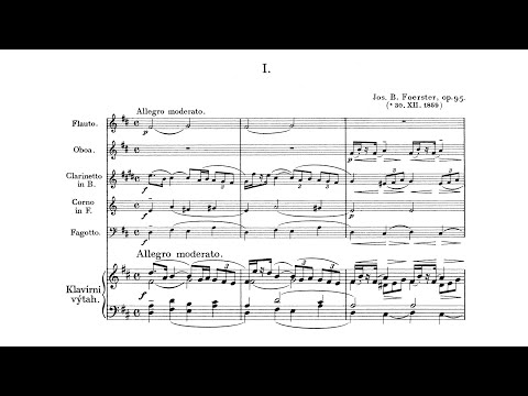Josef Bohuslav Foerster – Wind Quintet, in D major