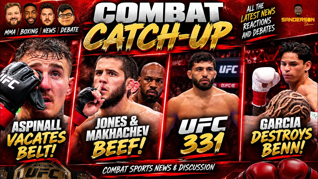 ???? ASPINALL VACATES UFC TITLE! | JONES vs MAKHACHEV BEEF ???? | UFC 331 | COMBAT CATCH-UP LIVE