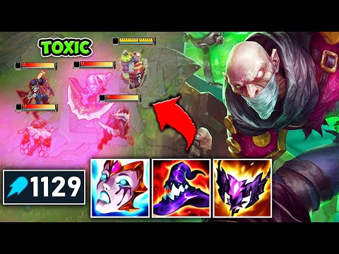 WHEN SINGED HITS 1130 AP HIS POISON TRAIL INSTA KILLS YOU! (TOXIC GAS)