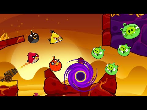 Angry Birds Collection Hacked 3 - BLAST ALL PIGGIES INSIDE BLACKHOLE BY SHOOTING MAXIMUM BOMBER BIRD