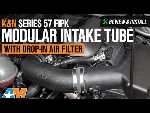 2015-2017 Mustang GT K&N Series 57 FIPK Modular Intake Tube w/ Drop-In Air Filter Review & Install