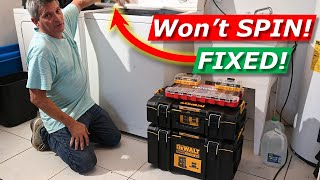 Washing Machine Won't Spin/Agitate DIY Fix: Fills With Water