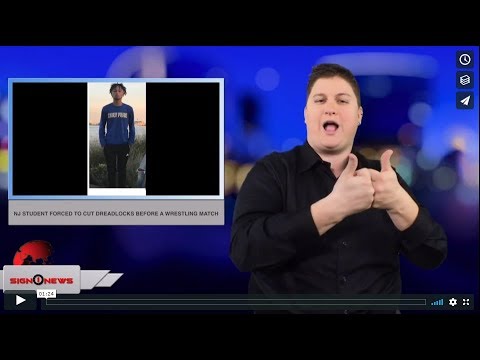 NJ student forced to cut dreadlocks before a wrestling match (ASL - 12.28.18)