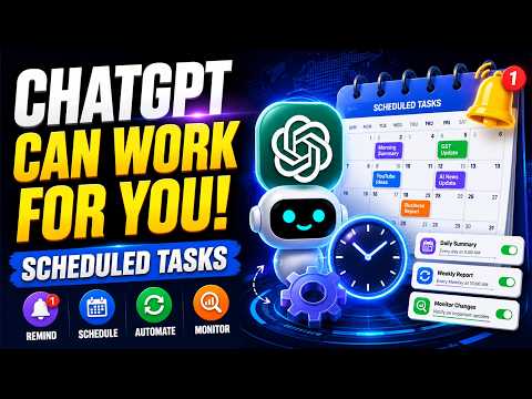ChatGPT Scheduled Tasks Explained 🔥 | Automate Reminders, Monitoring & Daily Work | 2026 Guide !!