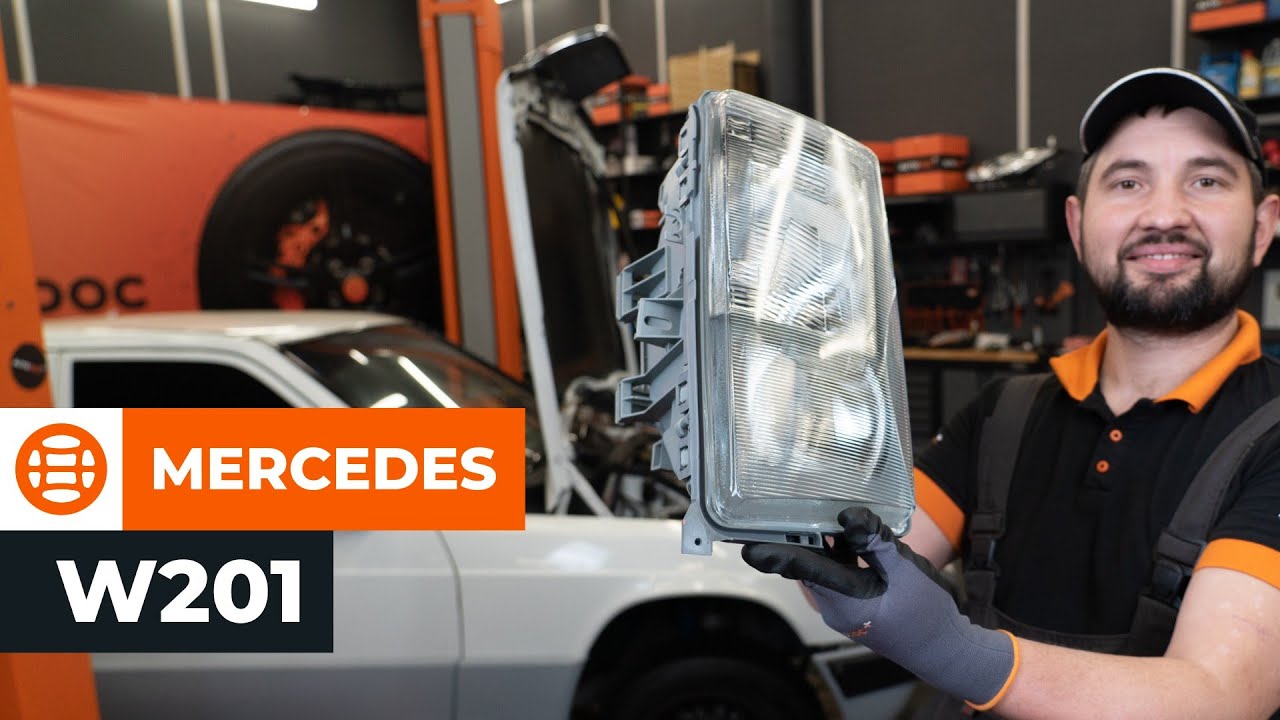 Hoe koplampen vervangen bij een Mercedes W201 – vervangingshandleiding