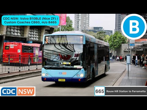CDC NSW: Volvo B10BLE (Nice ZF) / Custom Coaches CB60, m/o 8465