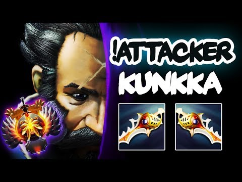 The King is back - !Attacker EPIC Kunkka Compilation - Double Rapier Build - Dota 2
