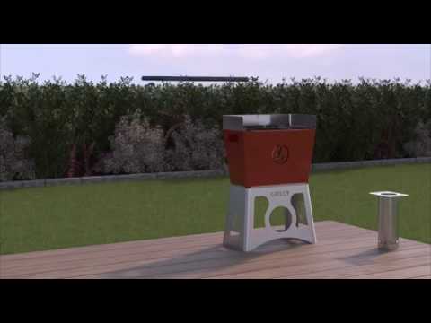 Grilly il barbecue con bruciatore a pellet