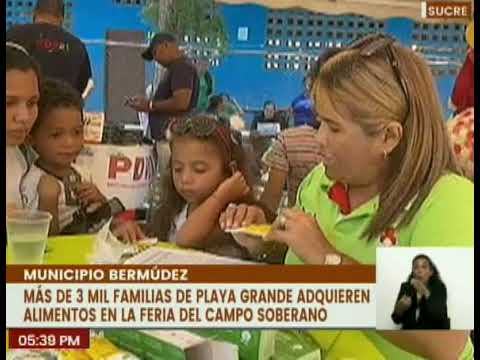 Sucre | Familias del municipio Bermúdez fueron beneficiadas con la Feria del Campo Soberano