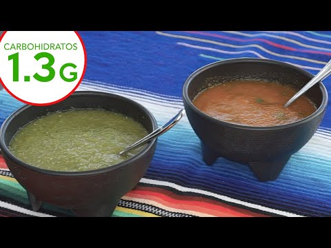 SALSAS KETO 🌶 Salsa Roja y Salsa Verde para tacos 🌮 Carne asada 🔥 Recetas Keto