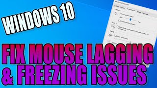 How To FIX Mouse Lag Issues In Windows 10 PC Tutorial | Fix Cursor Lagging Stuttering & Freezing