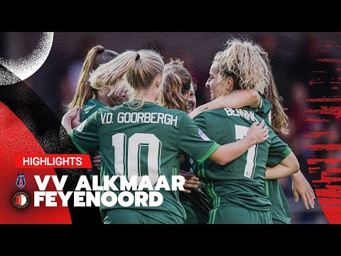De eerste COMPETITIEWINST is binnen | Highlights VV Alkmaar - Feyenoord Vrouwen 1 | 2021-2022