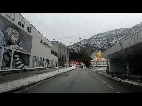 Bergen - Winter drive Sandviken