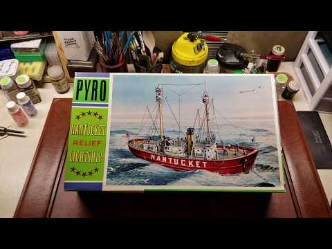 Lindberg 1/95 Scale Plastic Model- Nantucket Light Ship Kit # 70860