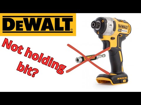 Falling, loose impact driver bit - DeWalt driver bit not locking DCF887