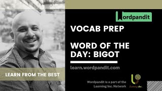 Word Of The Day: Bigot Meaning | Synonyms | Antonyms || Vocab with Wordpandit