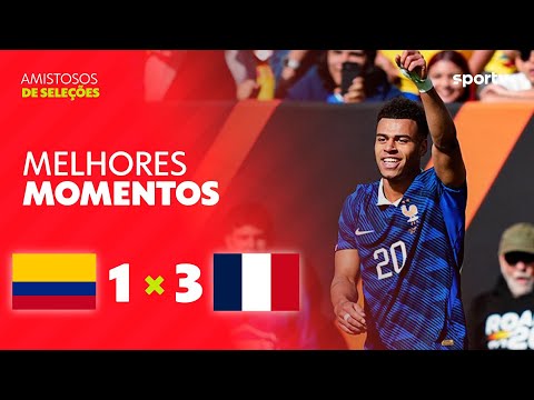 Gols e lances de Colômbia x França