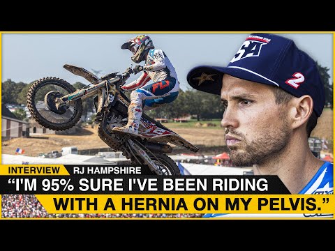 "I'm 95% sure I've been riding with a hernia on my pelvis." | RJ Hampshire on 2023 MXoN