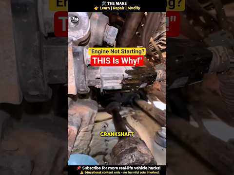 Crankshaft Position Sensor Replace | Engine Won’t Start? Fix It Fast! 🔧 #Shorts #diy