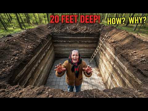 I'm 80 Years Old and I Dug 20 Feet Underground Alone | Secret Bunker Build