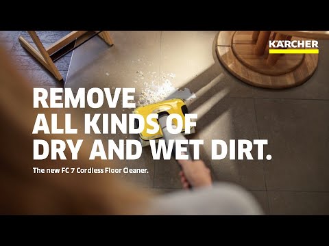 Grindų valytuvas Karcher FC 7 Cordless video