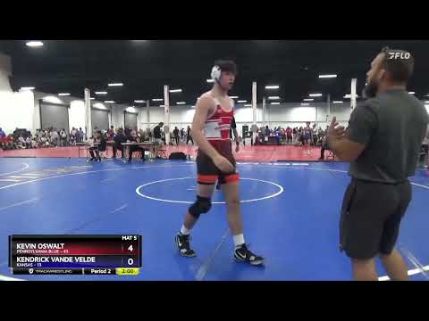 250 Lbs Semis & 1st Wrestleback (8 Team) - Kevin Oswalt, Pennsylvania Blue Vs Kendrick Vande Velde