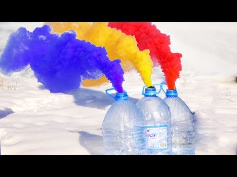 EXPERIMENT Colored smoke and balloon tricks