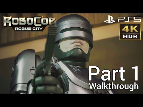 [Walkthrough Part 1] RoboCop: Rogue City (PS5) 4K HDR