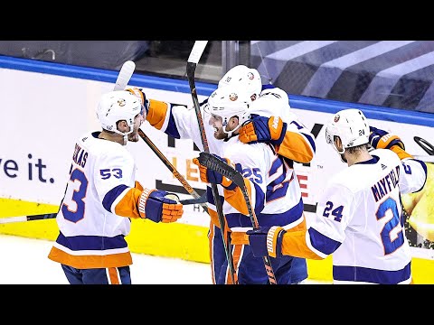 Isles rally late to force OT in Game 5