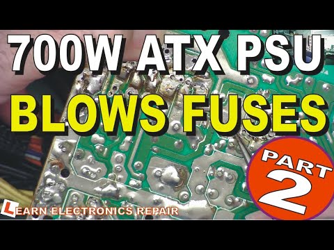 LER 047 ATX 600W PSU Repair Tutorial How does the power supply circuit work How to repair ATX