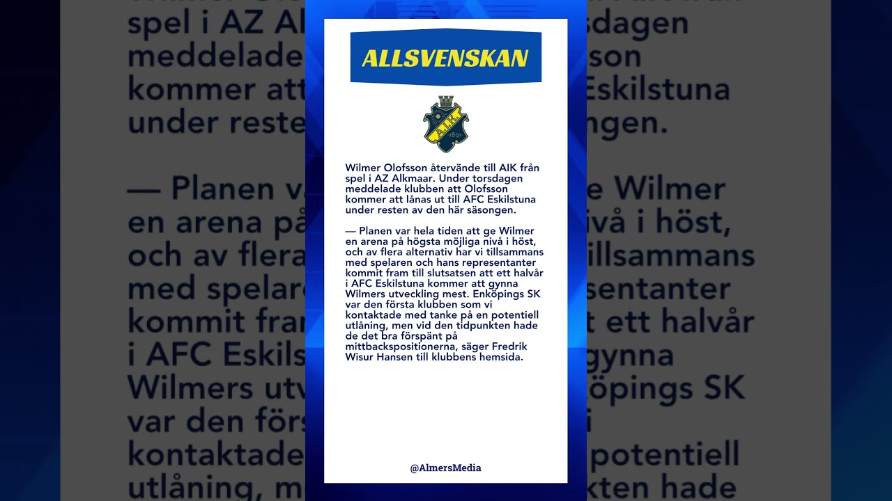 #Fotboll #Allsvenskan #AIK