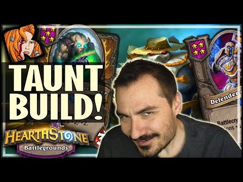 TAUNT BUILD WITHOUT BUFFS?! - Hearthstone Battlegrounds